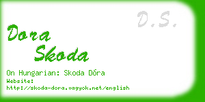 dora skoda business card
