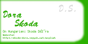 dora skoda business card